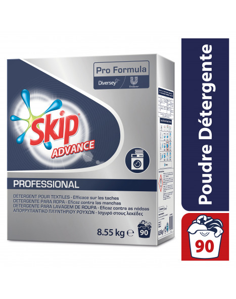 Lessive en poudre Skip Advance Professional 90 lavages - Lessive